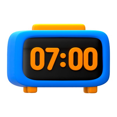 alarma digital icono 3d 3D Graphic