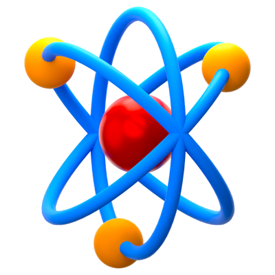 Atom 3D Icon 3D Graphic