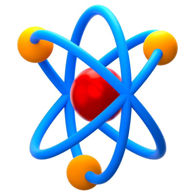 Atom 3D-Symbol