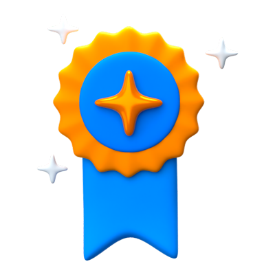 Achievement Badge 3D Icon 3D Graphic