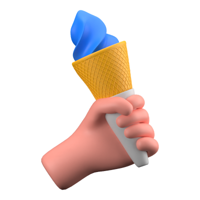 Helado Icono 3D 3D Graphic