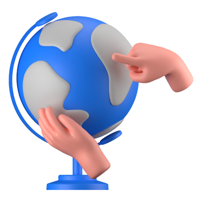 Globe 3D Icon 3D Graphic