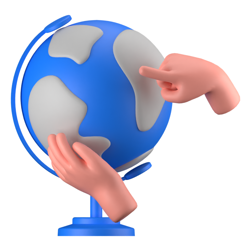 Globe 3D Icon 3D Graphic