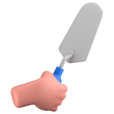 Trowel 3D Icon 3D Graphic