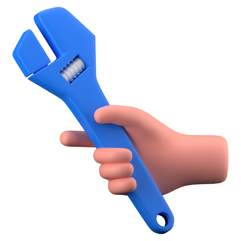 Llave inglesa Icono 3D 3D Graphic