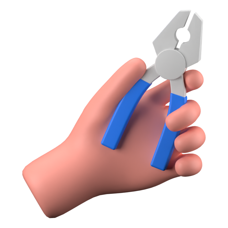 Pliers 3D Icon 3D Graphic