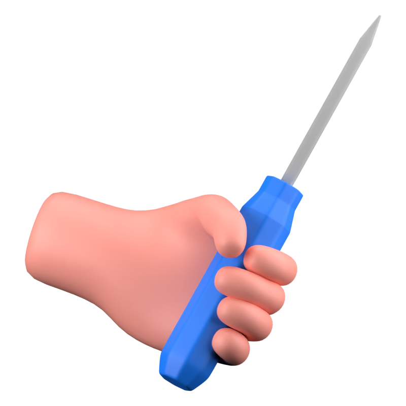 Screwdriver 3D Icon