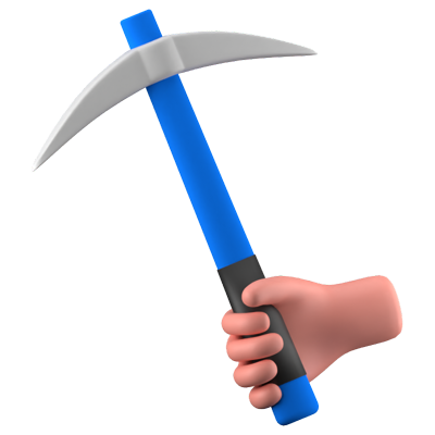 Pickaxe 3D Icon 3D Graphic