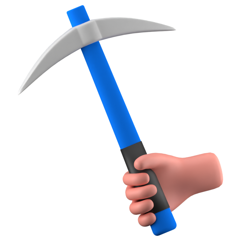 Pickaxe 3D Icon