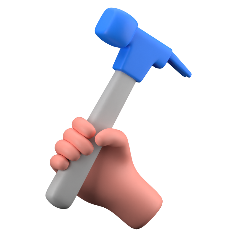 Hammer 3D Icon