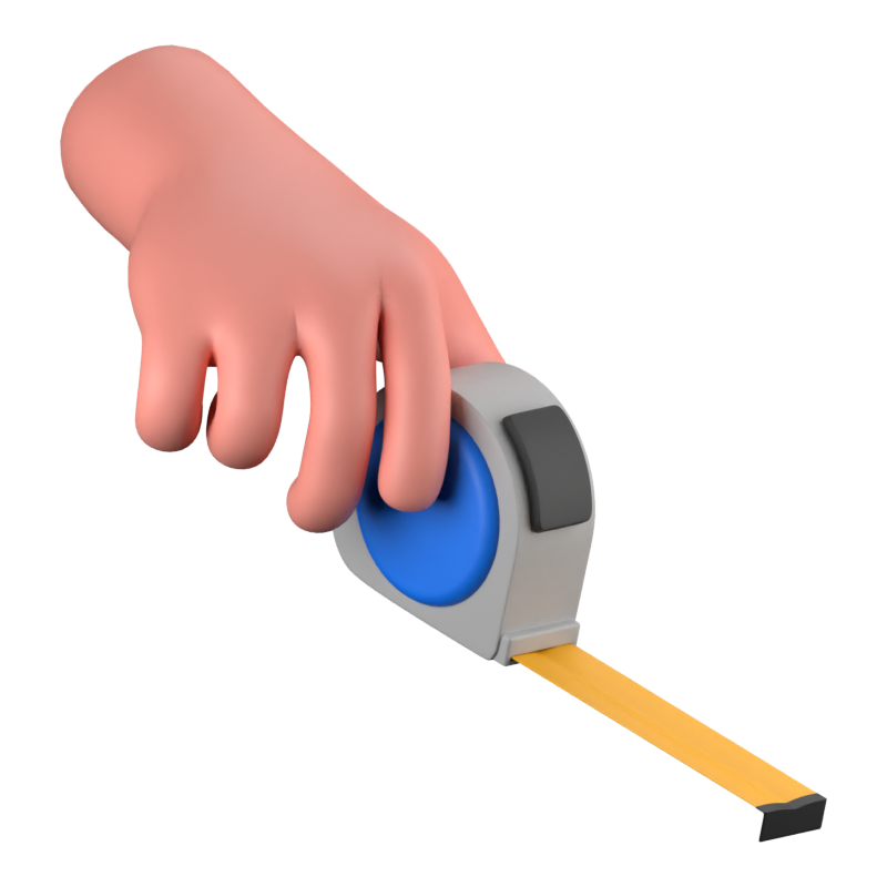 Measuring Tape 3D Icon