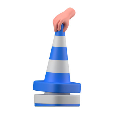 Ícone 3D de cone 3D Graphic