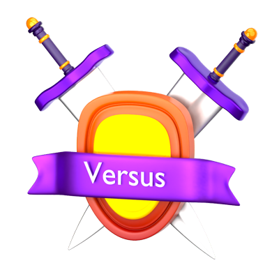 Versus 3D-Symbol 3D Graphic