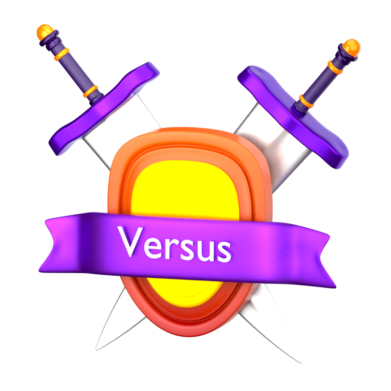 Versus 3D Icon 3D Graphic