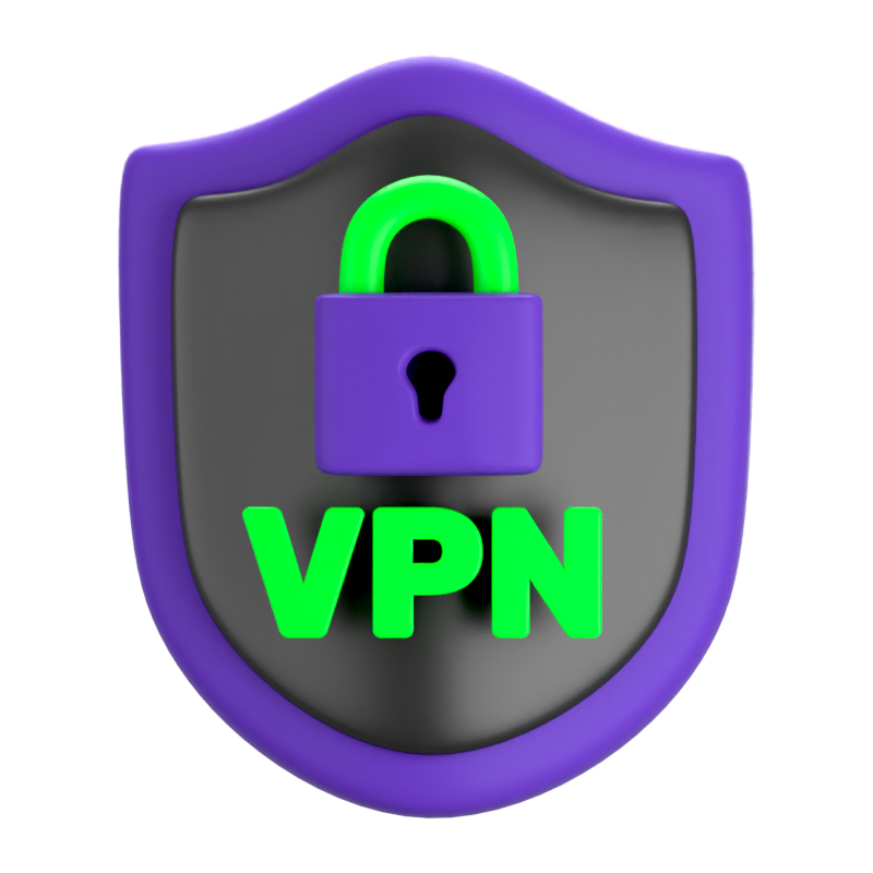 サイバーVPN 3D アイコン 3D Graphic