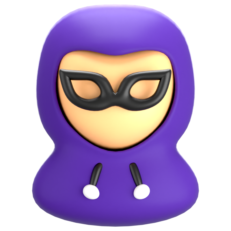 Cyber Hacker Icono 3D 3D Graphic