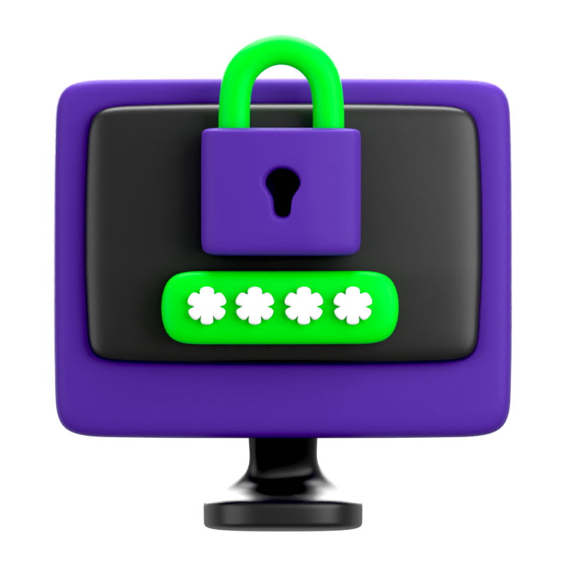 Cyber Desktop 3D Icon