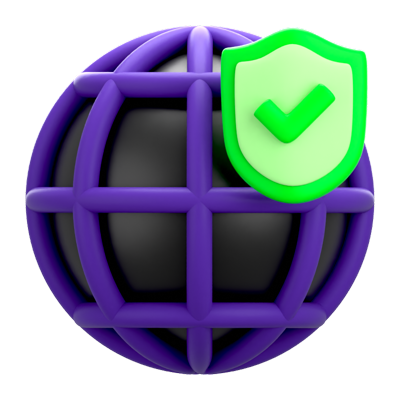 Cyber Internet 3D Icon 3D Graphic