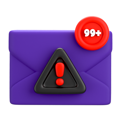 Cyber Mail 3D-Symbol 3D Graphic