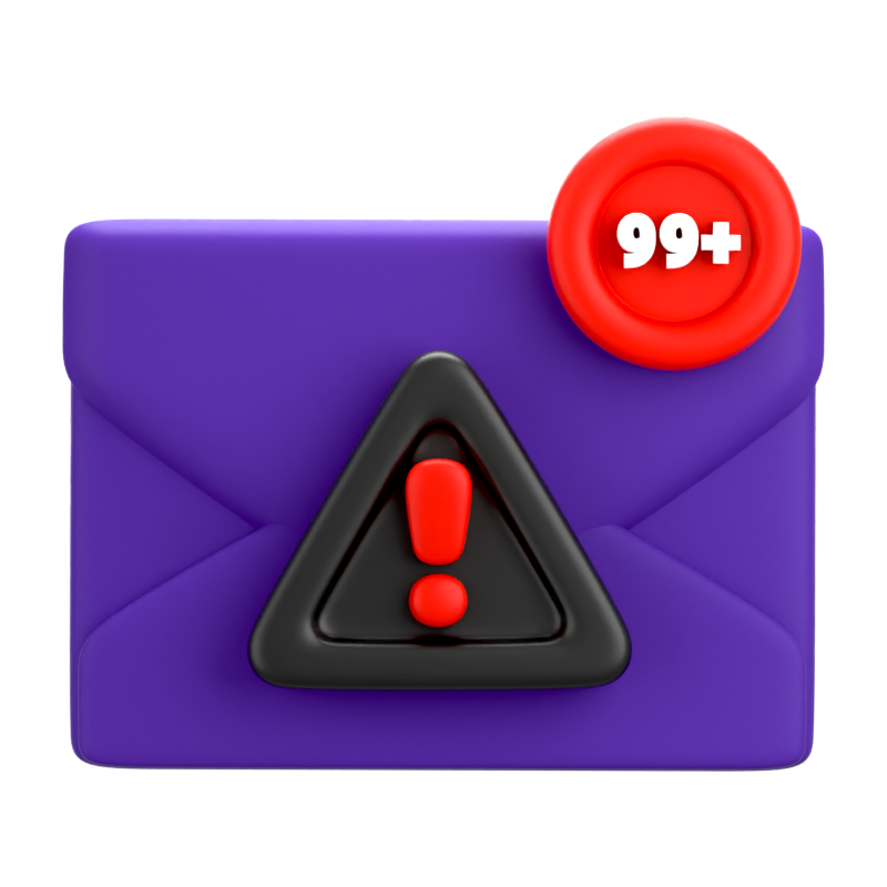 Cyber Mail 3D Icon 3D Graphic