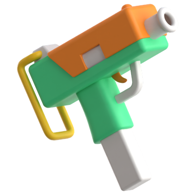 Sub Machine Gun 3D Icon 3D Graphic