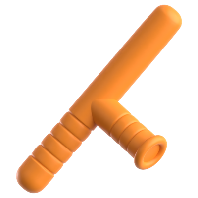 Schlagstock T Stick 3D Icon 3D Graphic