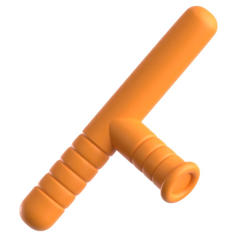 Schlagstock T Stick 3D Icon