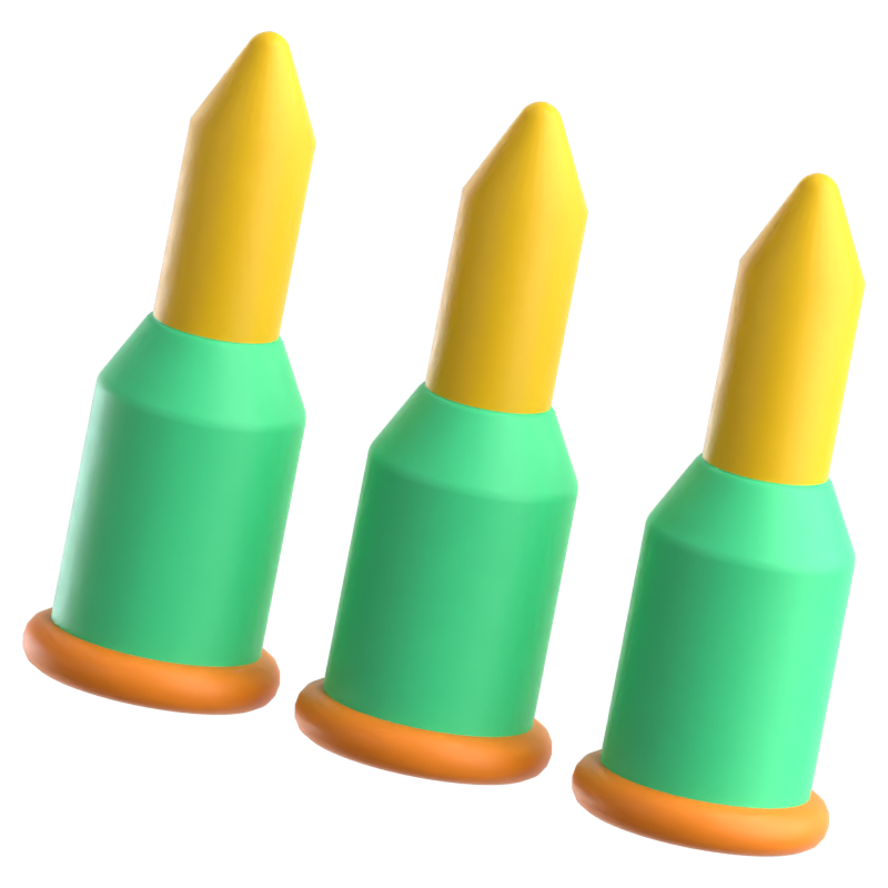 Bullets 3D Icon