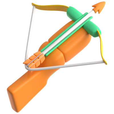 Crossbow 3D Icon 3D Graphic