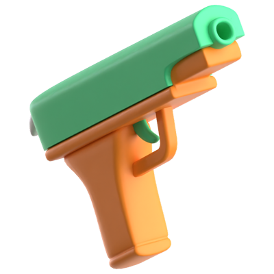 Handgun 3D Icon 3D Graphic