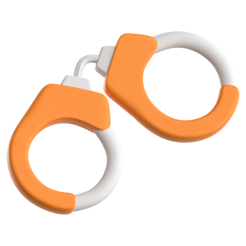 Handcuff 3D Icon 3D Graphic