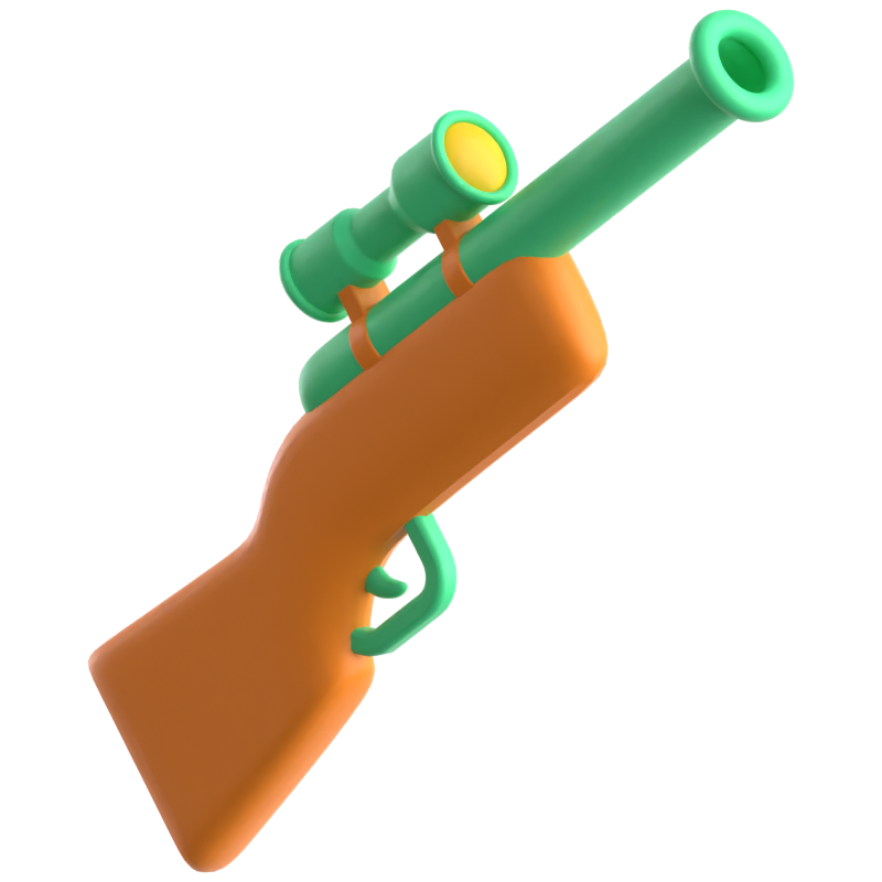 Rifle Remington Icono 3D 3D Graphic