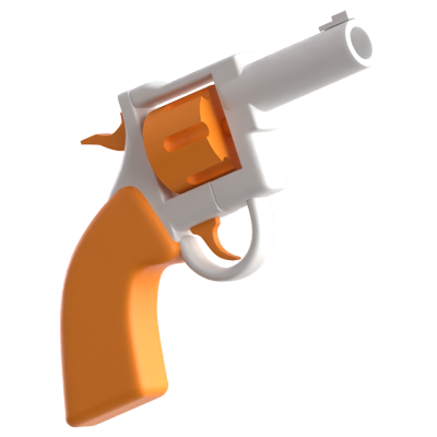 Revolver 3D Icon 3D Graphic