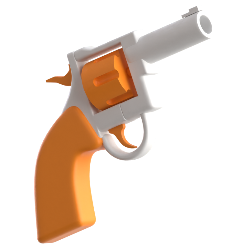 Revolver 3D Icon 3D Graphic