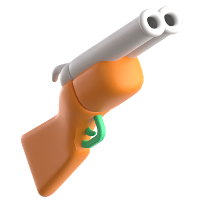 Shotgun 3D Icon 3D Graphic