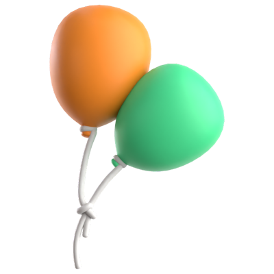 Balloons 3D Icon 3D Graphic