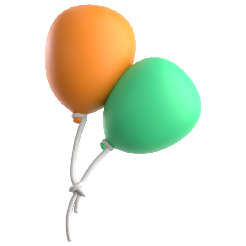 Balloons 3D Icon