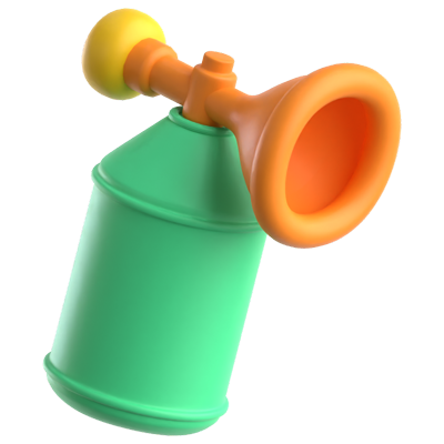 Airhorn 3D Icon 3D Graphic