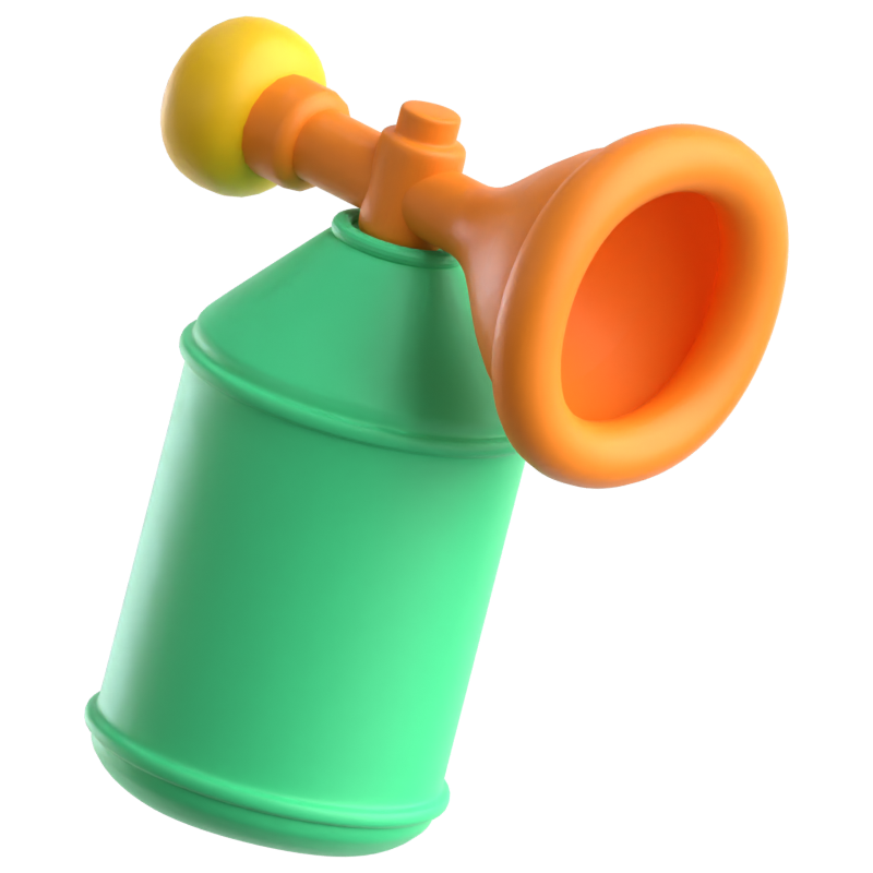 Airhorn 3D Icon 3D Graphic