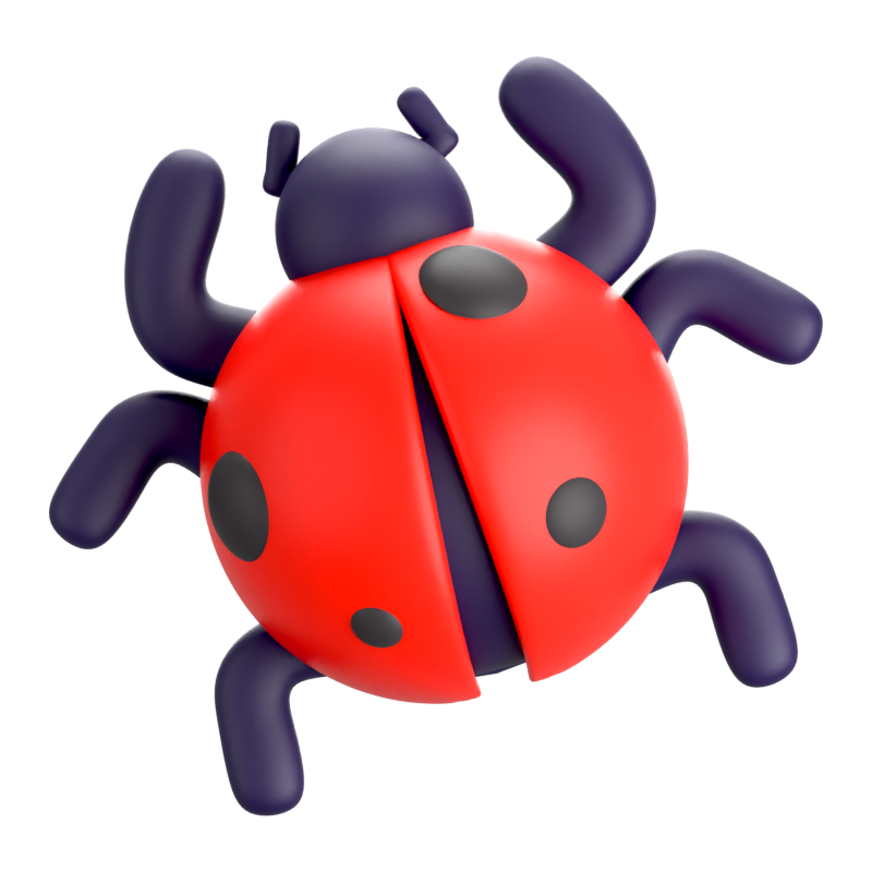 Cyber Bug 3D Icon 3D Graphic