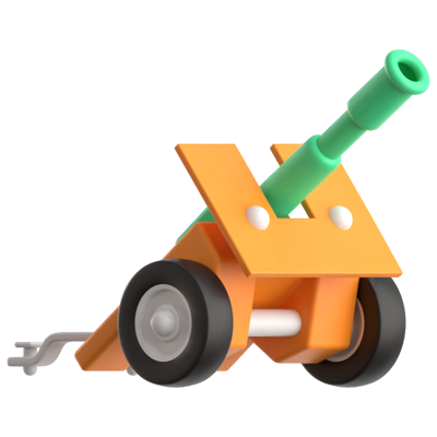 Cannon 3D Icon 3D Graphic