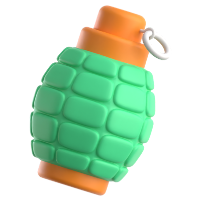 Hand Grenade 3D Icon 3D Graphic