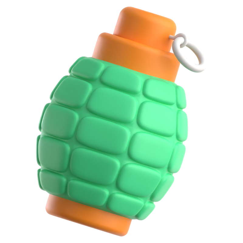 Hand Grenade 3D Icon 3D Graphic