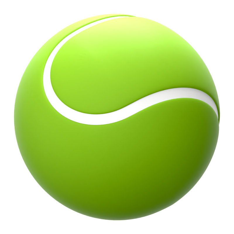 Tennisball 3D-Symbol