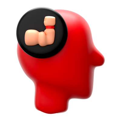 Muscle Mind 3D Symbol 3D Graphic