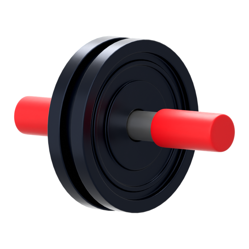 Fitnessstudio-Rolle 3D-Symbol 3D Graphic