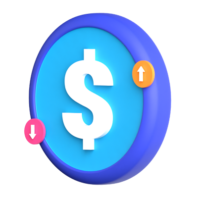 Coin 3D Icon 3D Graphic