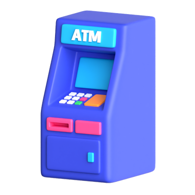 ATM 3D 아이콘 3D Graphic