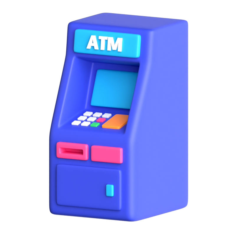 ATM 3D 아이콘 3D Graphic