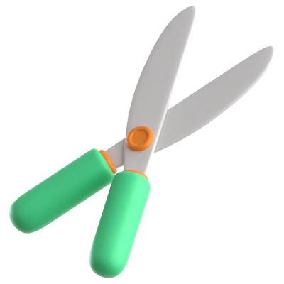 Scissor 3D Icon 3D Graphic